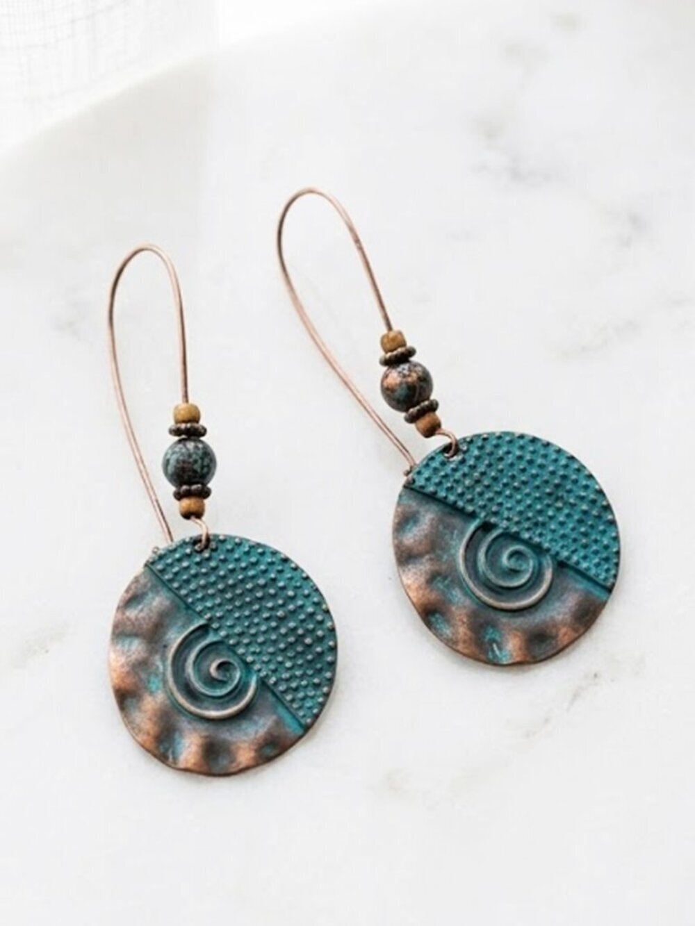 Unique Round Aztec Earrings